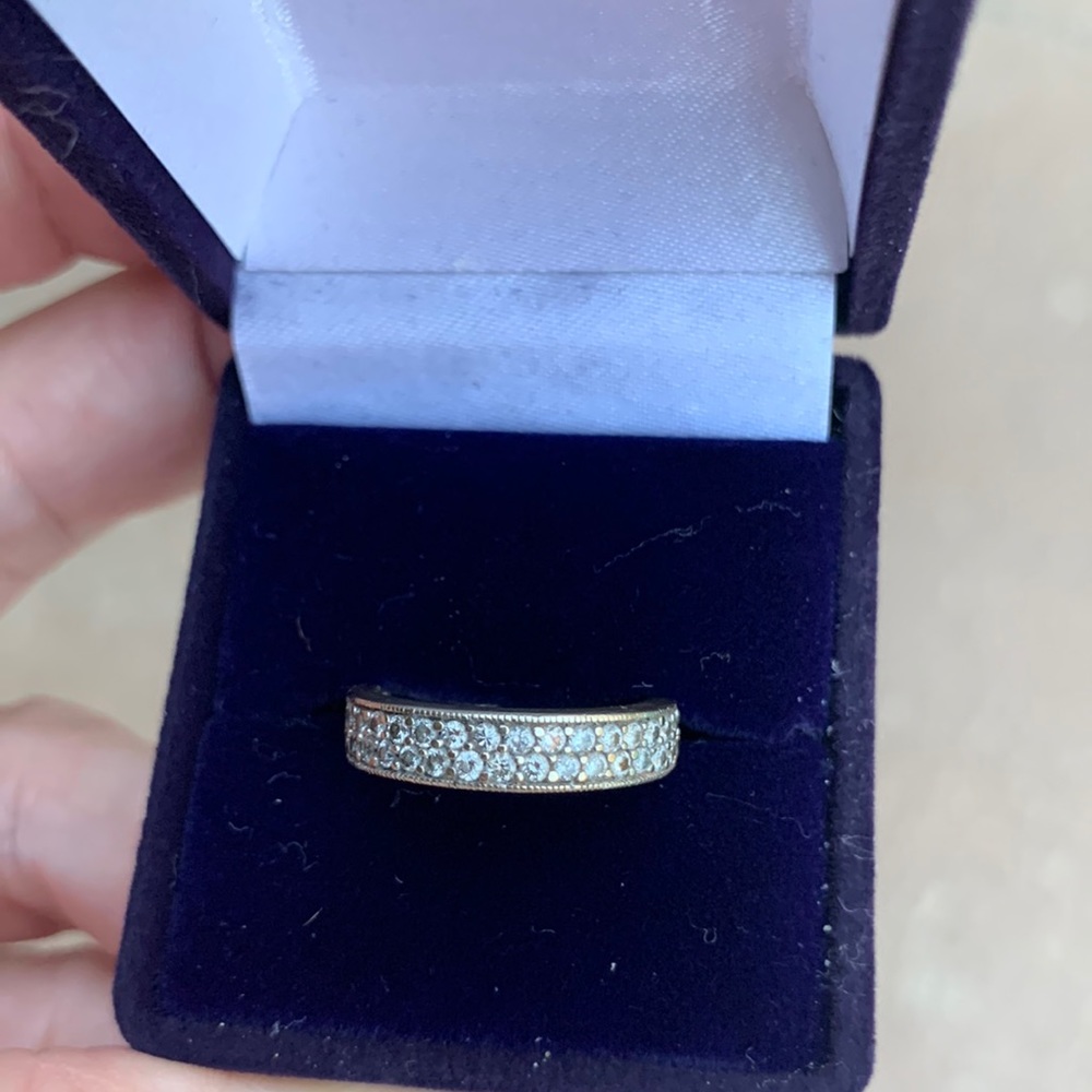 14k Pave diamond ring~